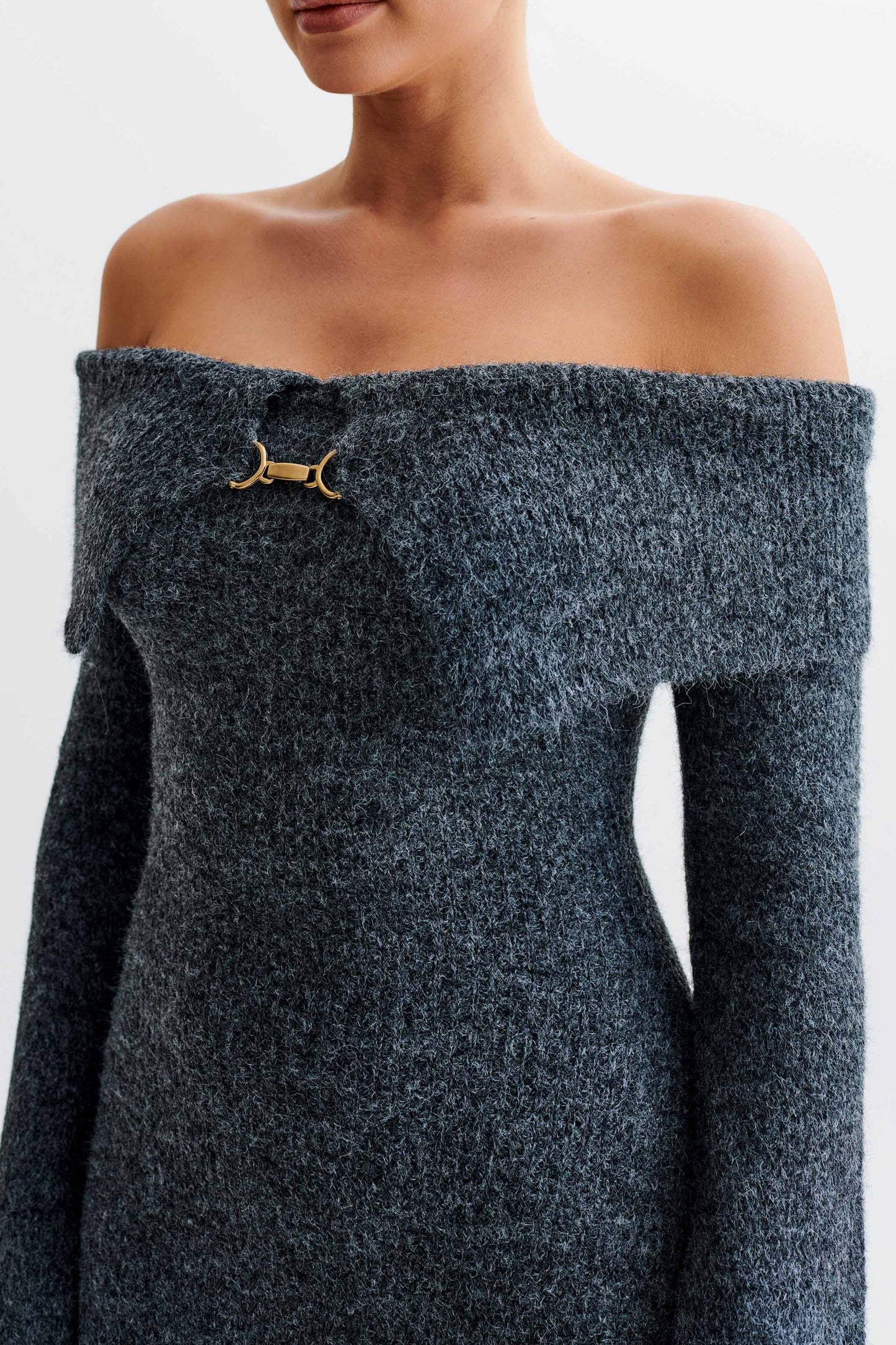 DIANA | OFF SHOULDER KNIT DRESS