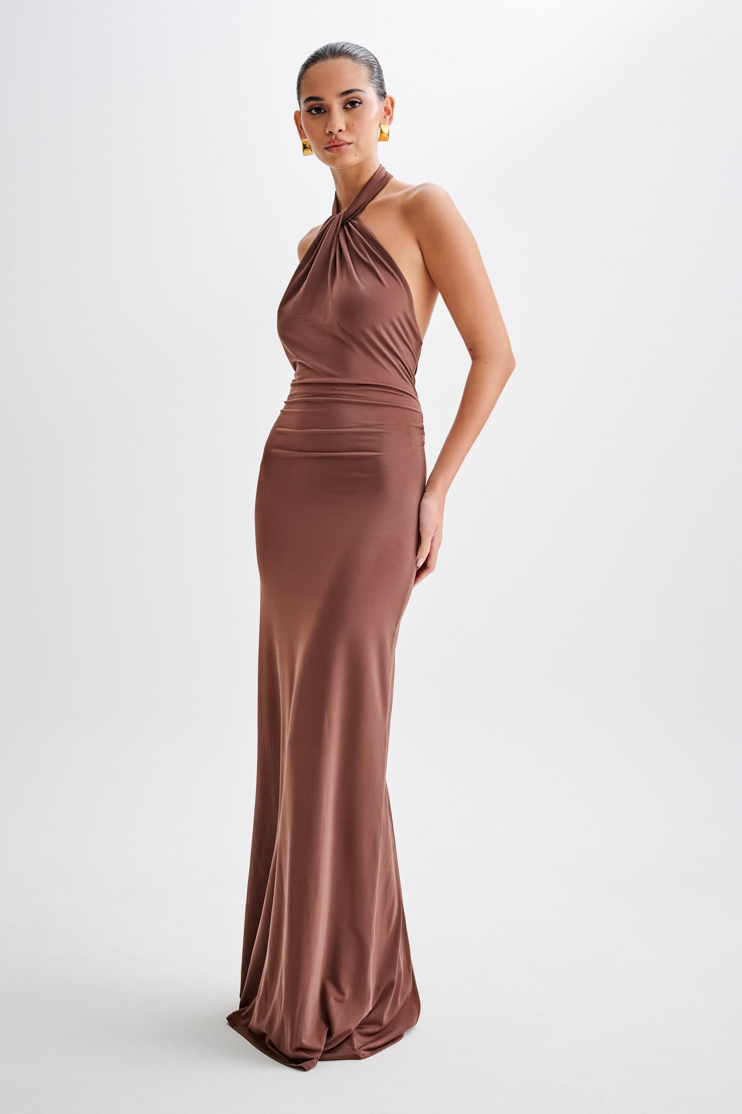 ELYNA | HALTER MAXI DRESS