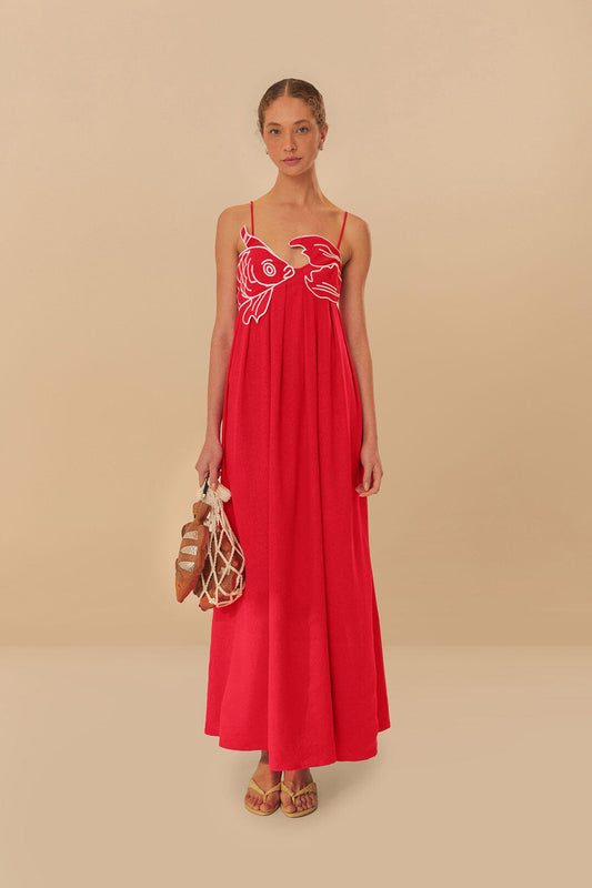 LENA | FISH MAXI DRESS