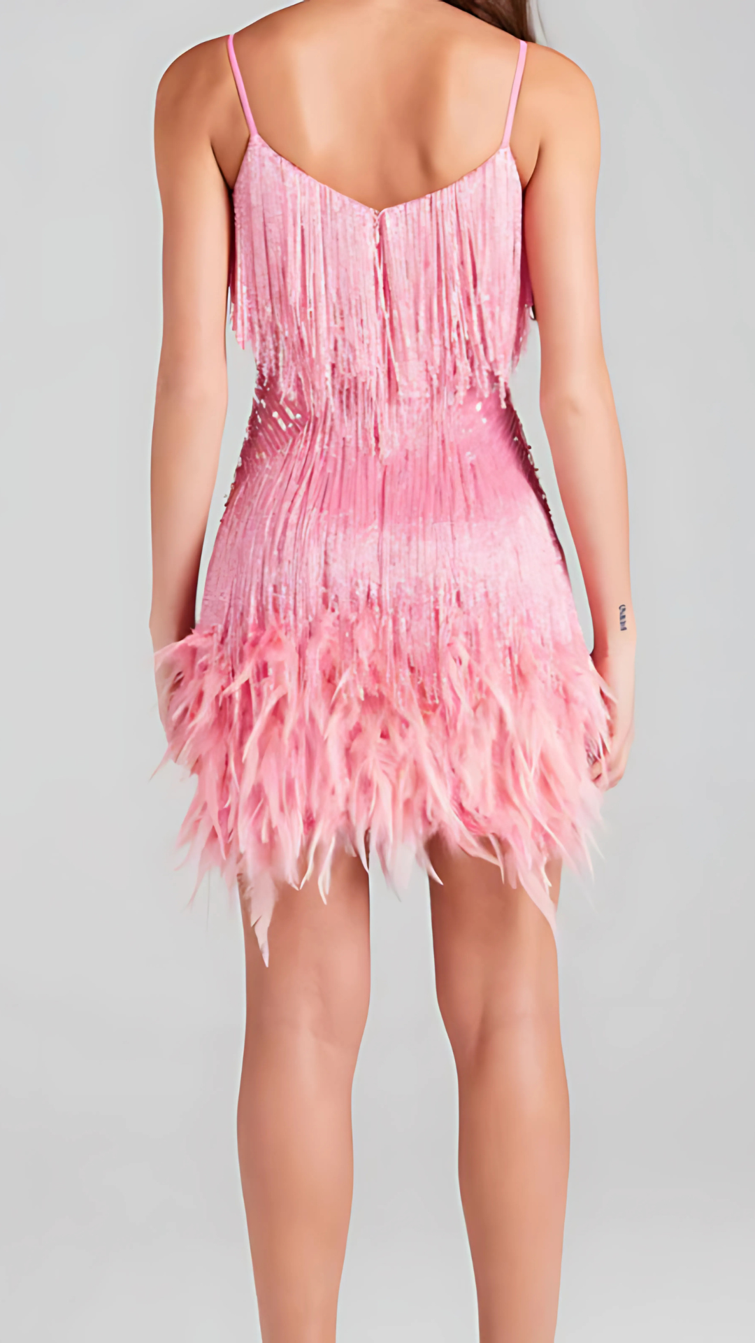 ALYSA | FRINGED MINI DRESS