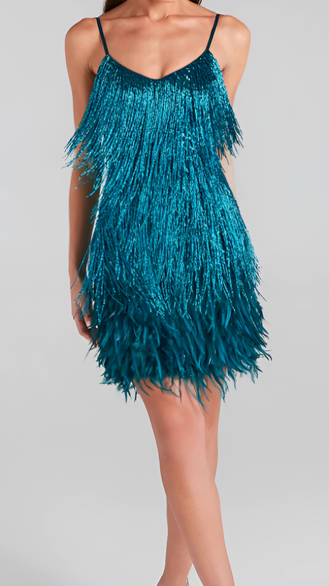 ALYSA | FRINGED MINI DRESS