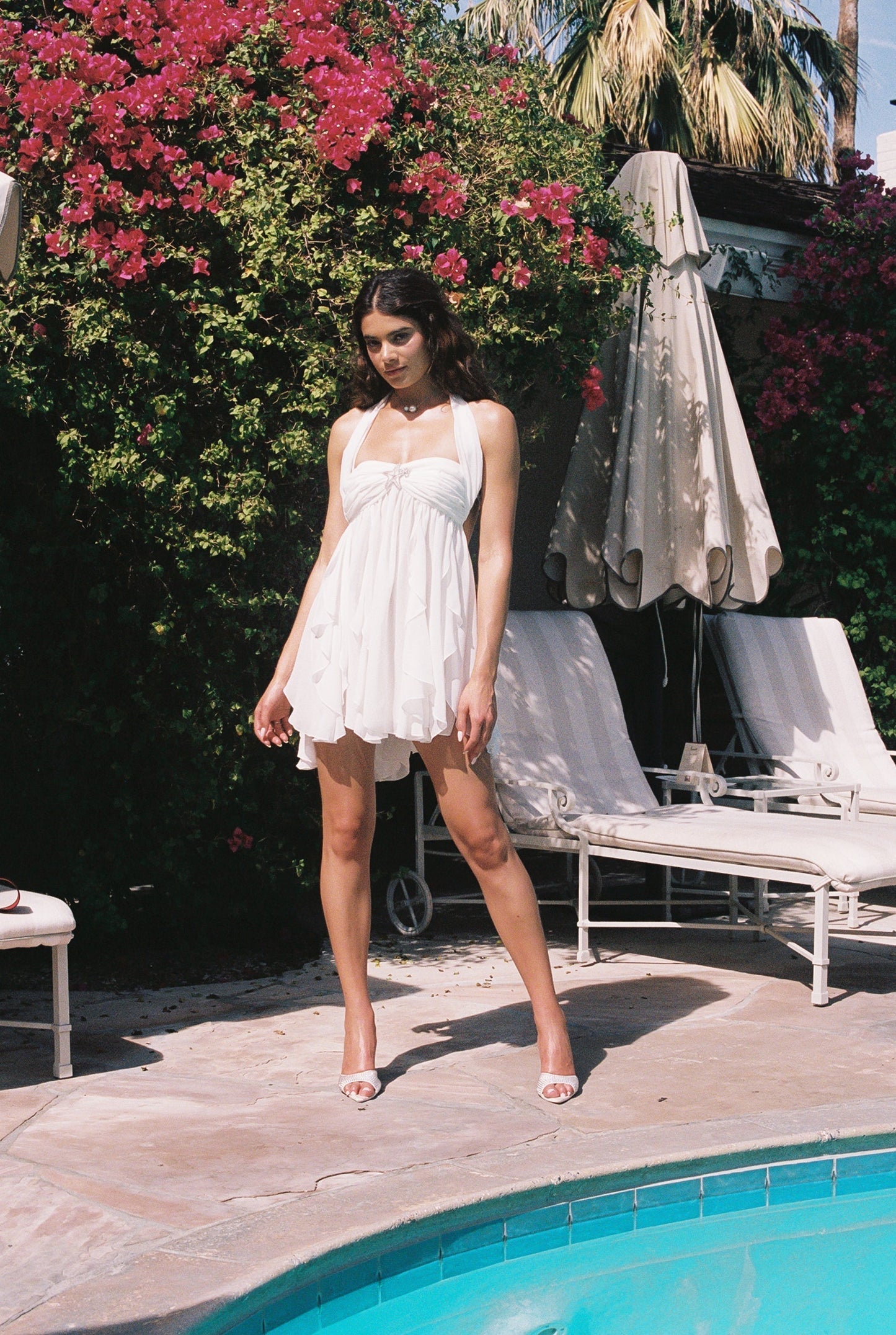 CATERINA | FLORAL HALTER DRESS