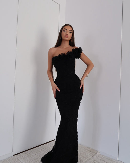 STACY | ASYMMETRCIAL EVENING GOWN
