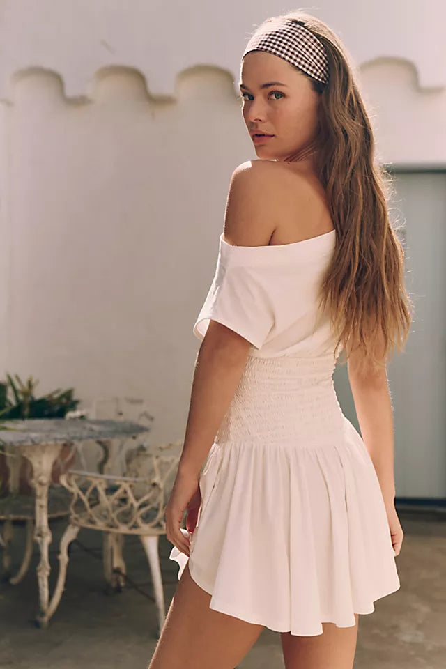 DEFINE | OFF-SHOULDER MINI DRESS