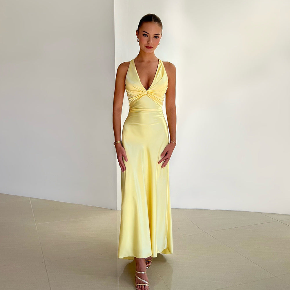 CELESTE | BOW MAXI DRESS