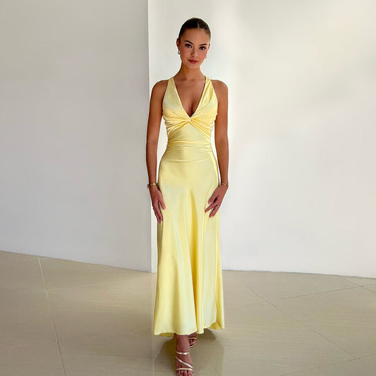 CELESTE | BOW MAXI DRESS
