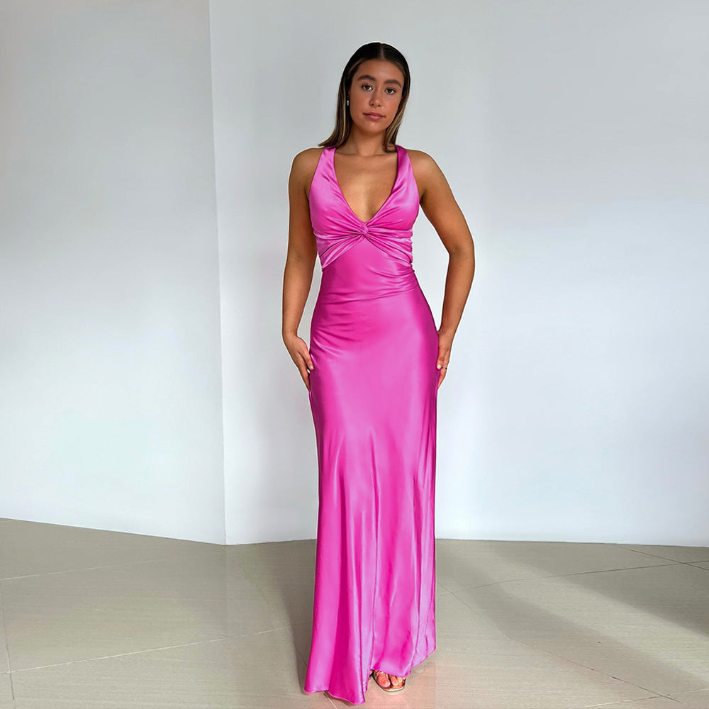 CELESTE | BOW MAXI DRESS